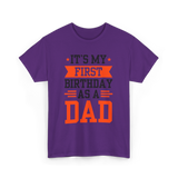 First Dad Daddy T-Shirt - Purple