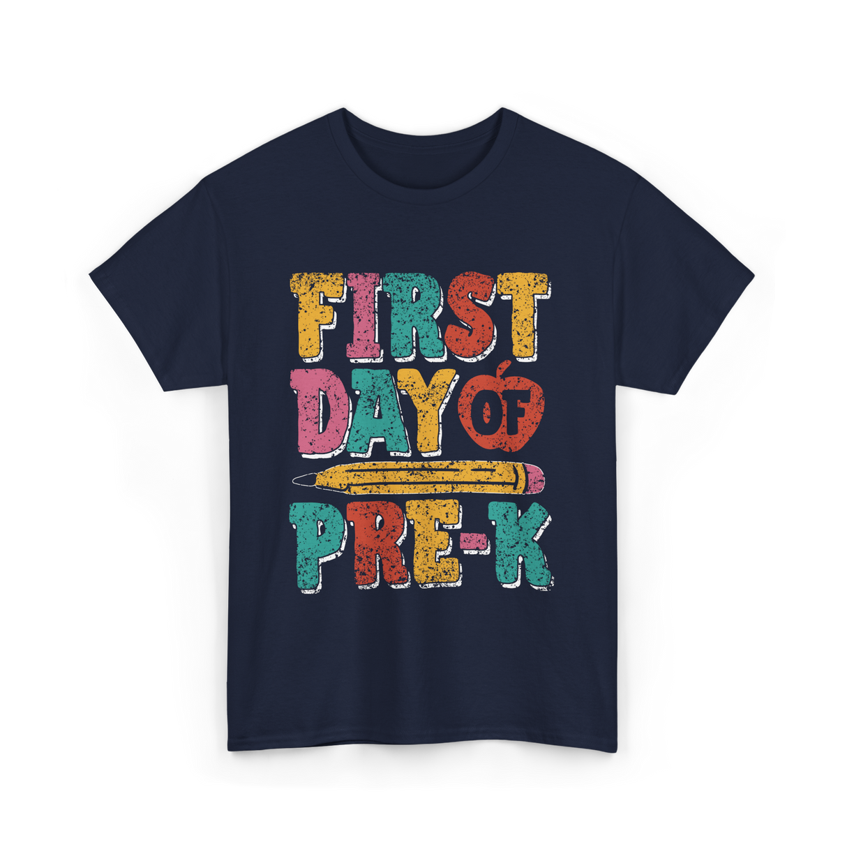 First Day of Pre K Kids Pre K T-Shirt - Navy