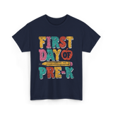 First Day of Pre K Kids Pre K T-Shirt - Navy