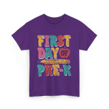 First Day of Pre K Kids Pre K T-Shirt - Purple