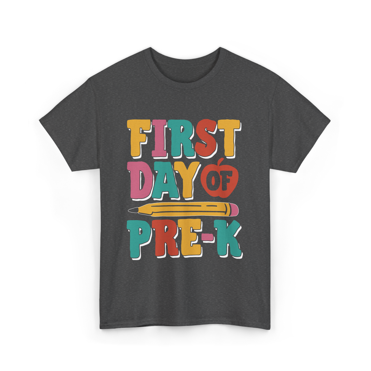 First Day of Pre K Kids T-Shirt - Dark Heather