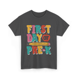 First Day of Pre K Kids T-Shirt - Dark Heather