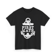 First Mate Anchor Nautical T-Shirt - Black