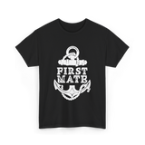 First Mate Anchor Nautical T-Shirt - Black