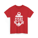 First Mate Anchor Nautical T-Shirt - Red