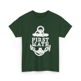 First Mate Anchor Nautical T-Shirt - Forest Green