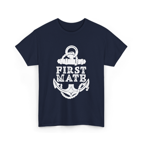 First Mate Anchor Nautical T-Shirt - Navy