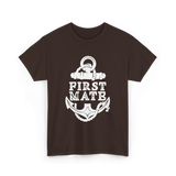 First Mate Anchor Nautical T-Shirt - Dark Chocolate