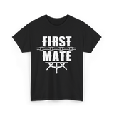 First Mate Nautical Ship T-Shirt - Black