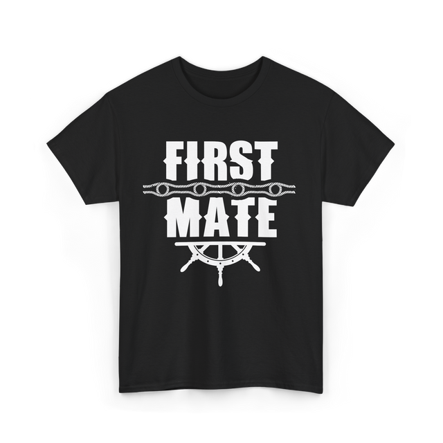 First Mate Nautical Ship T-Shirt - Black