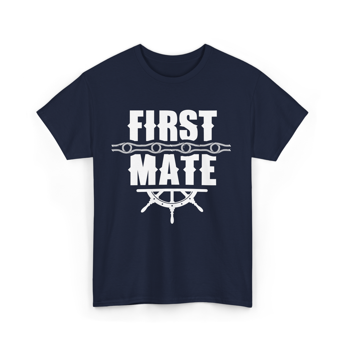 First Mate Nautical Ship T-Shirt - Navy