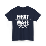 First Mate Nautical Ship T-Shirt - Navy