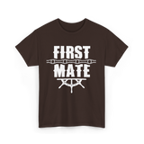 First Mate Nautical Ship T-Shirt - Dark Chocolate