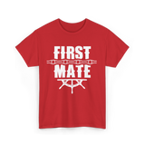 First Mate Nautical Ship T-Shirt - Red