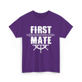 First Mate Nautical Ship T-Shirt - Purple