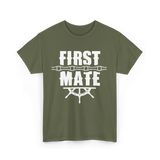 First Mate Nautical Ship T-Shirt - Military Green