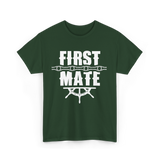 First Mate Nautical Ship T-Shirt - Forest Green