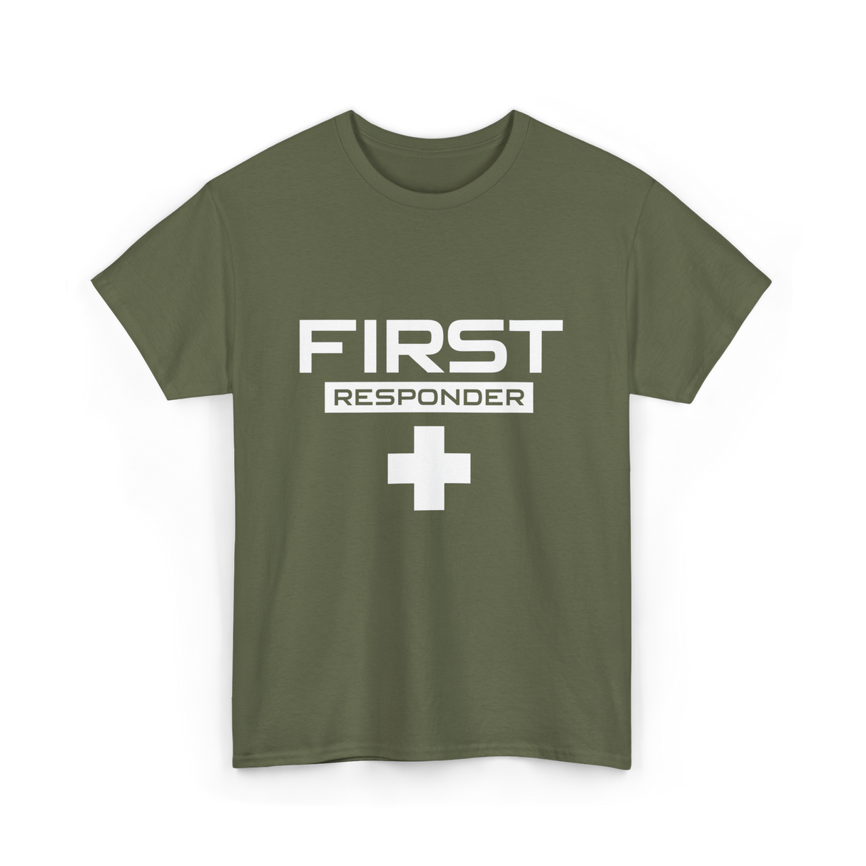 First Responder Medical Emergency Aid T-Shirt - Military Green