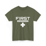 First Responder Medical Emergency Aid T-Shirt - Military Green