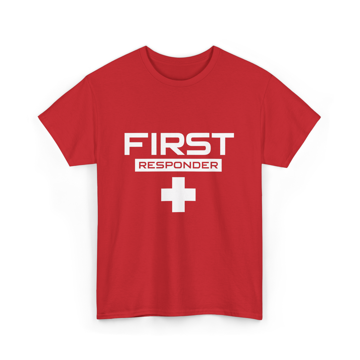 First Responder Medical Emergency Aid T-Shirt - Red