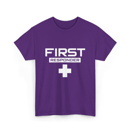 First Responder Medical Emergency Aid T-Shirt - Purple