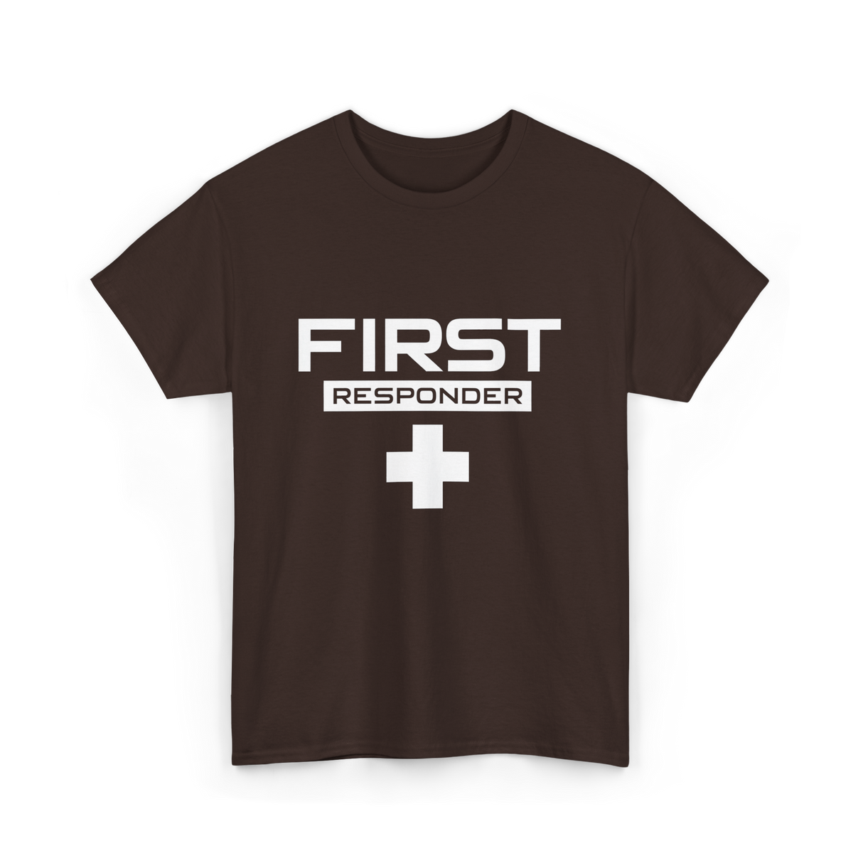 First Responder Medical Emergency Aid T-Shirt - Dark Chocolate