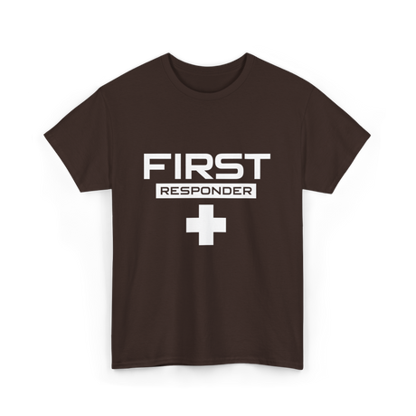 First Responder Medical Emergency Aid T-Shirt - Dark Chocolate