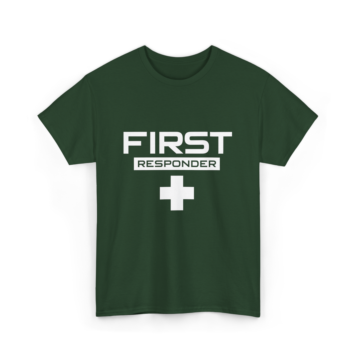 First Responder Medical Emergency Aid T-Shirt - Forest Green