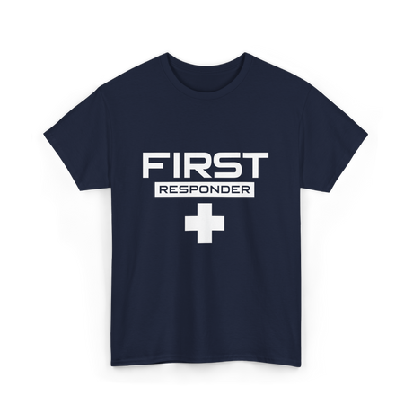 First Responder Medical Emergency Aid T-Shirt - Navy