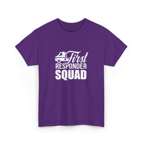 First Responder Squad Emergency T-Shirt - Purple