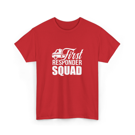 First Responder Squad Emergency T-Shirt - Red