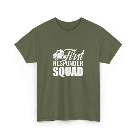 First Responder Squad Emergency T-Shirt - Military Green