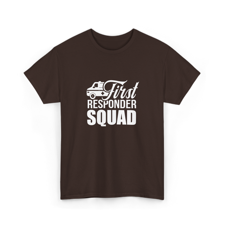 First Responder Squad Emergency T-Shirt - Dark Chocolate