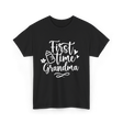 First Time Grandma Grandparent T-Shirt - Black