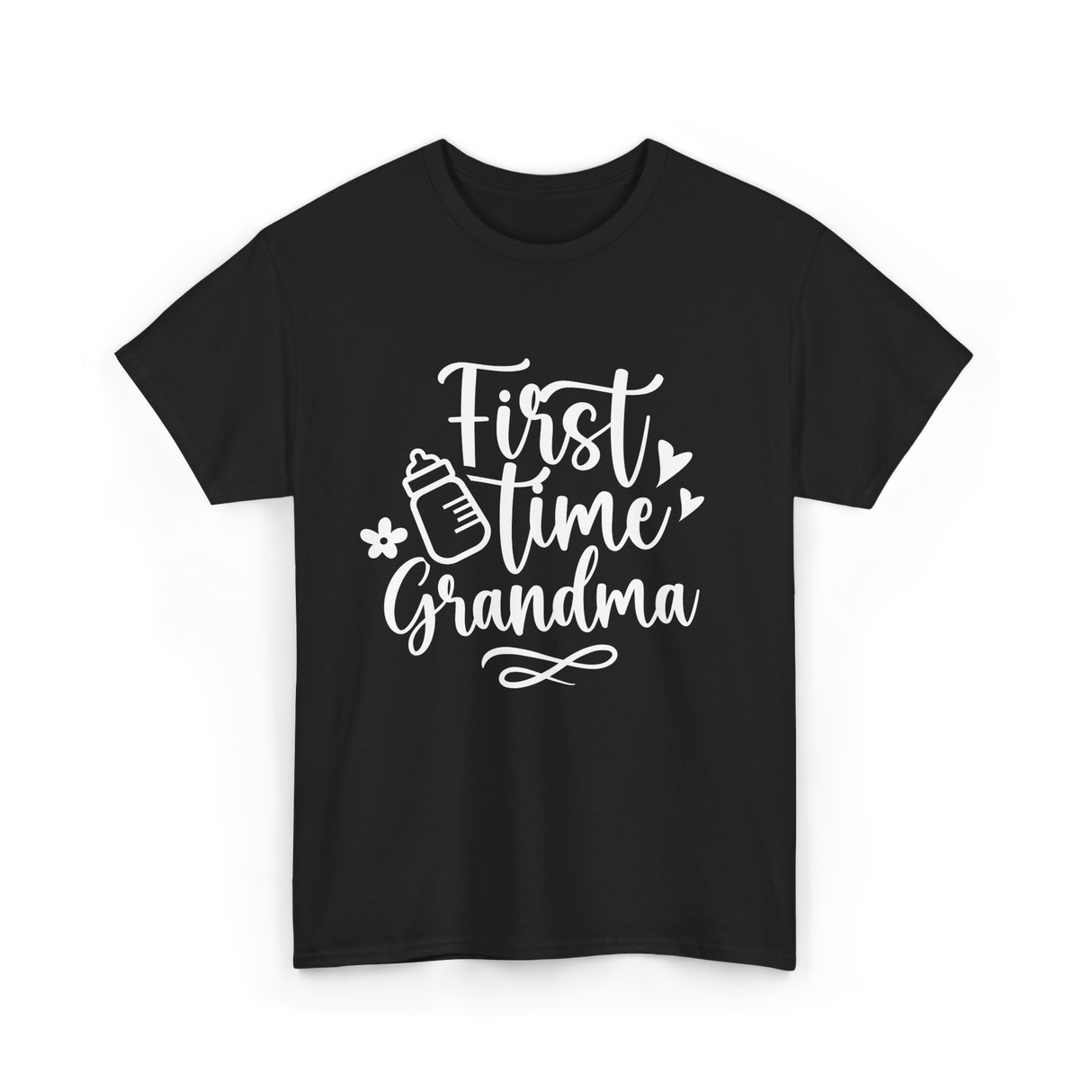 First Time Grandma Grandparent T-Shirt - Black