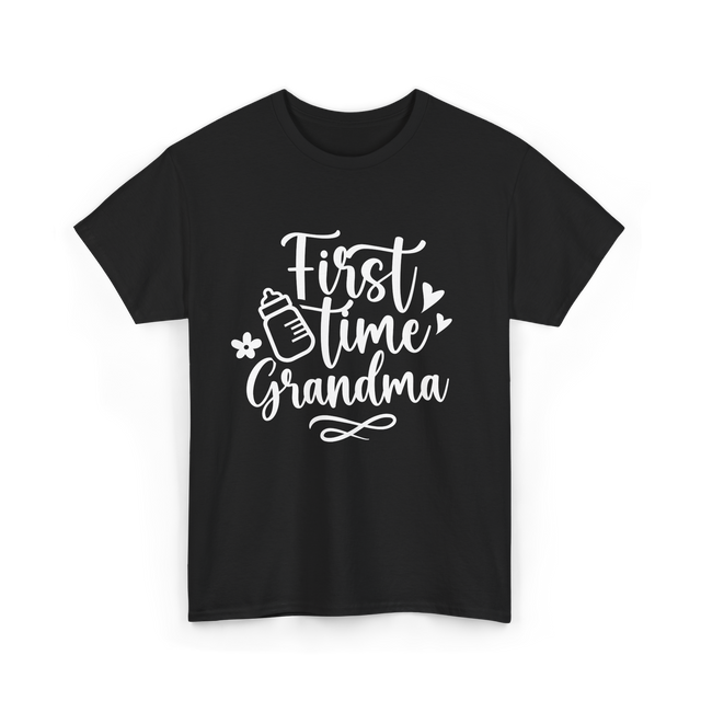 First Time Grandma Grandparent T-Shirt - Black