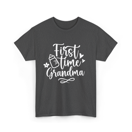 First Time Grandma Grandparent T-Shirt - Dark Heather