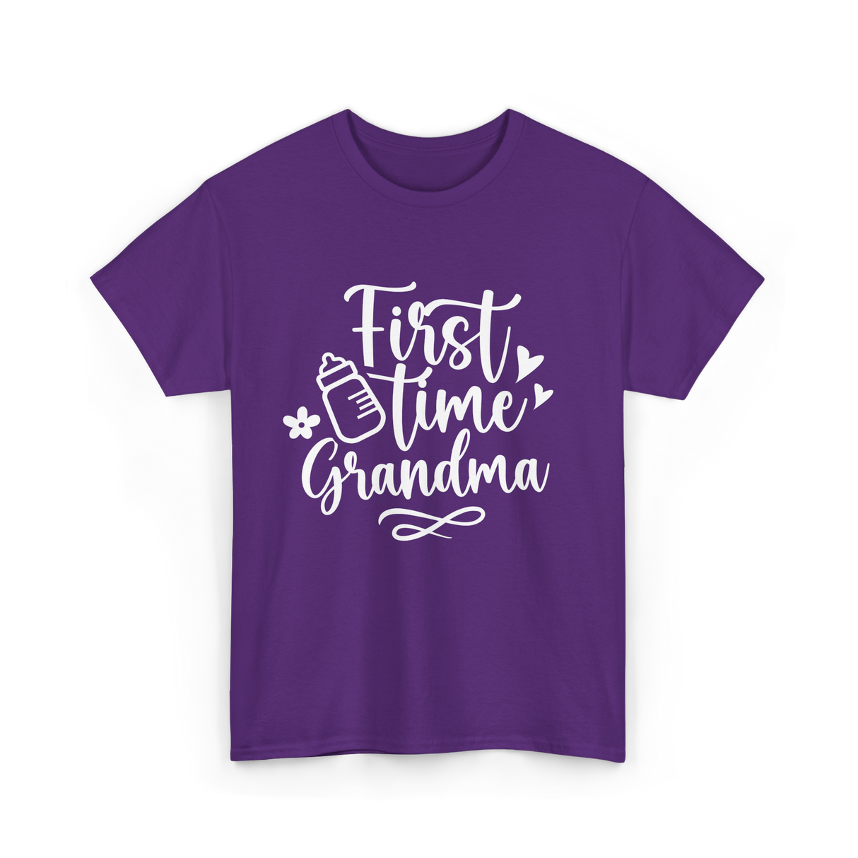 First Time Grandma Grandparent T-Shirt - Purple