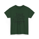 First Time Grandma Pregnancy Grandma T-Shirt - Forest Green