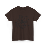 First Time Grandma Pregnancy Grandma T-Shirt - Dark Chocolate