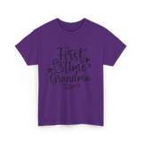 First Time Grandma Pregnancy Grandma T-Shirt - Purple