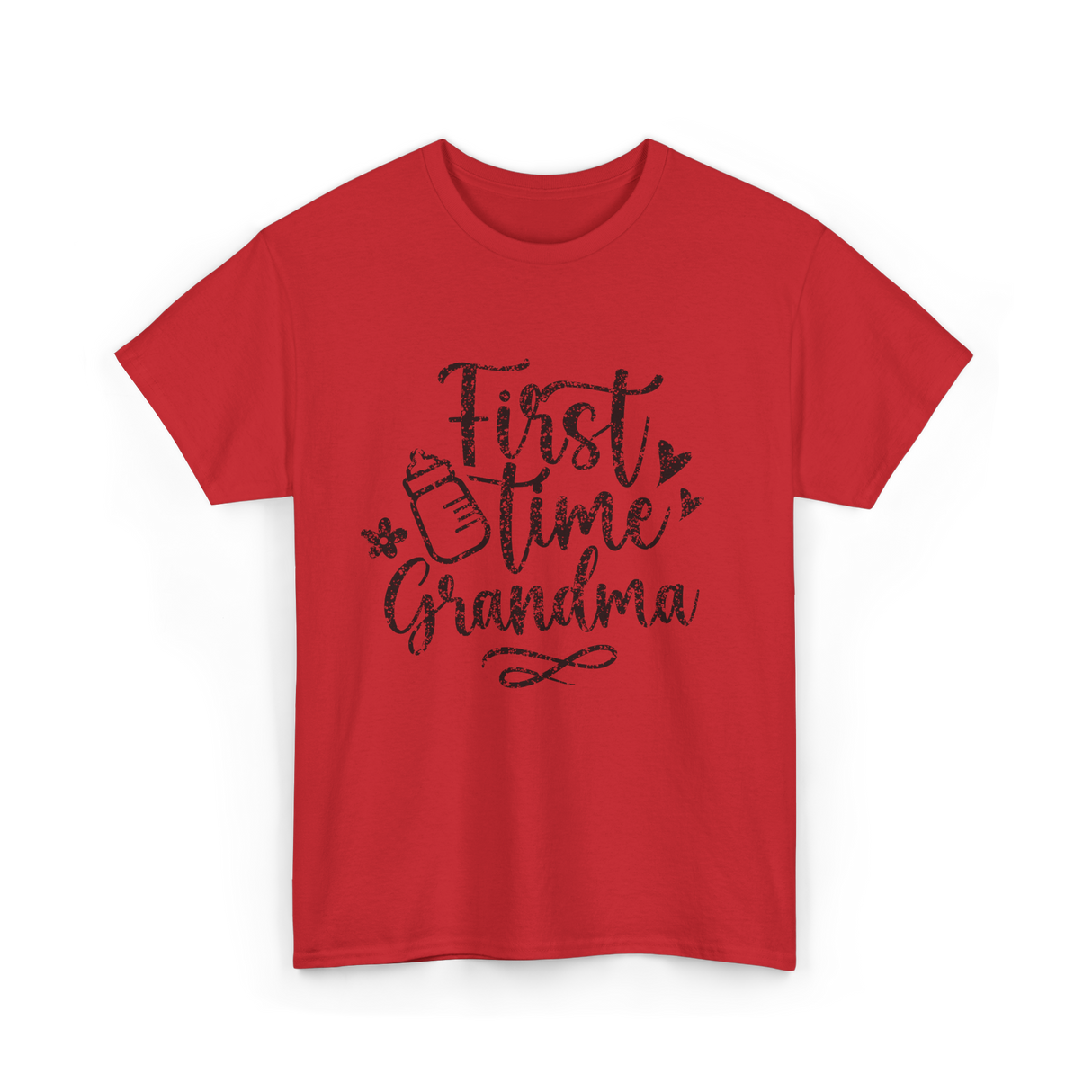 First Time Grandma Pregnancy Grandma T-Shirt - Red