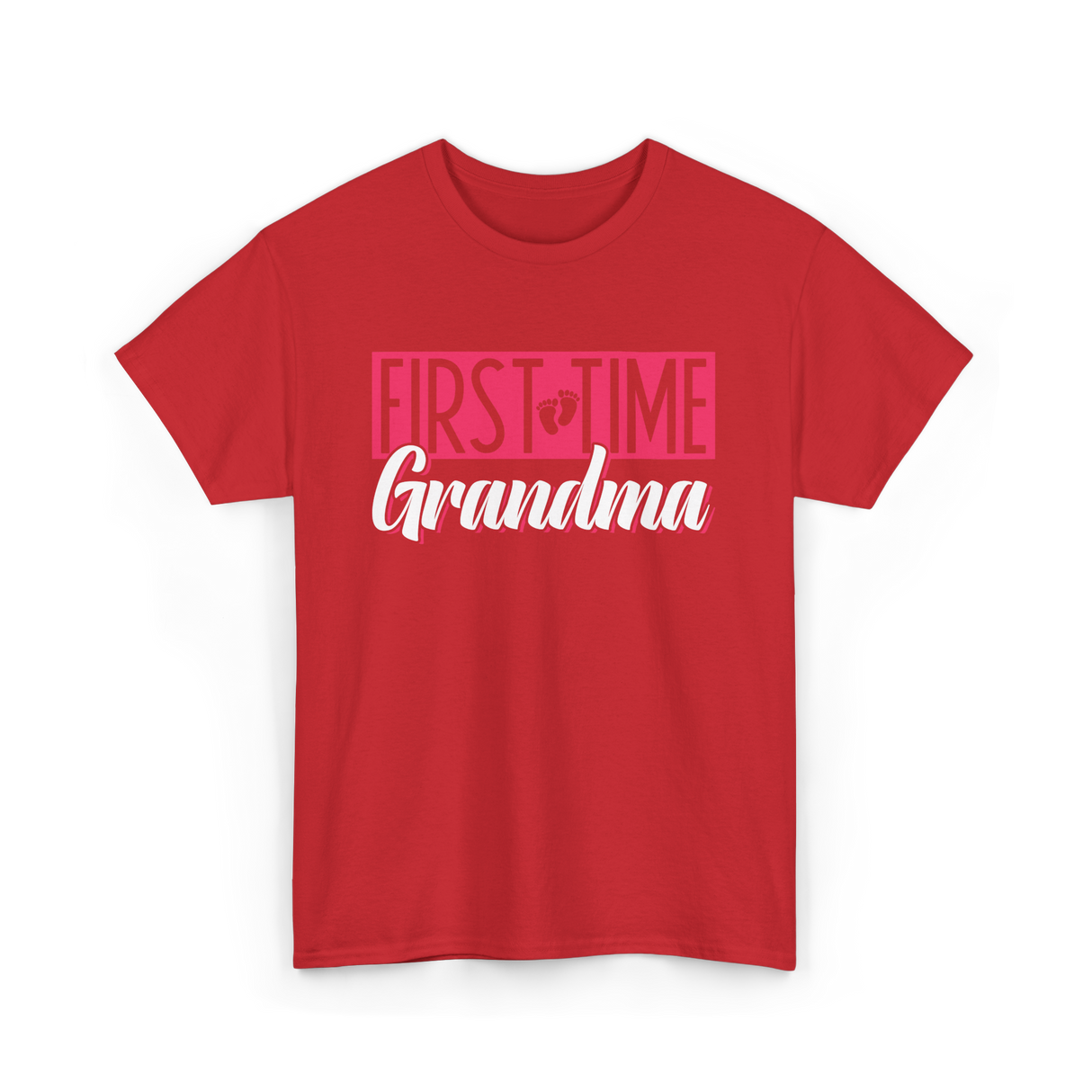 First Time Grandma T-Shirt - Red