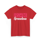 First Time Grandma T-Shirt - Red