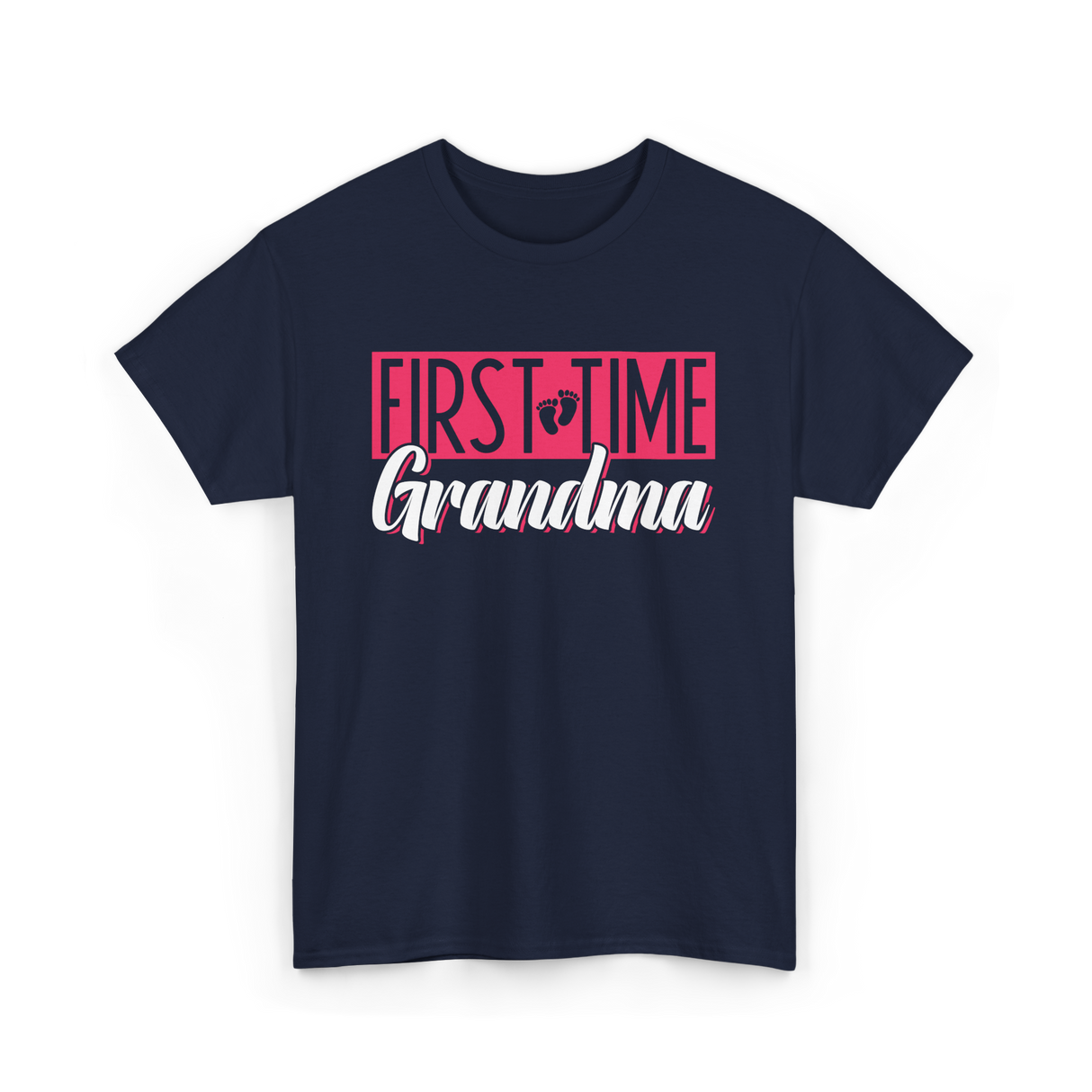 First Time Grandma T-Shirt - Navy