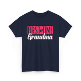 First Time Grandma T-Shirt - Navy