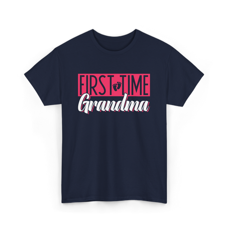 First Time Grandma T-Shirt - Navy