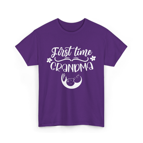 First Time Grandma T-Shirt - Purple