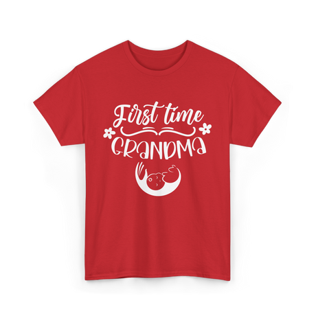 First Time Grandma T-Shirt - Red