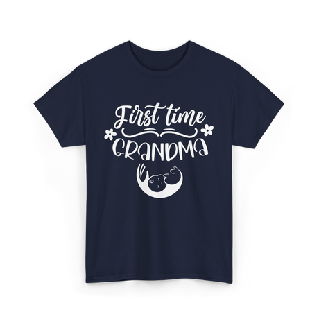 First Time Grandma T-Shirt - Navy